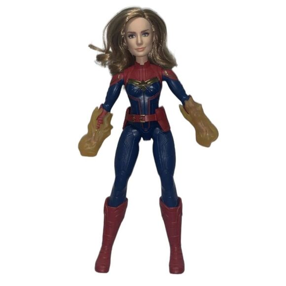 CAPTAIN MARVEL 11"action finger Doll with Accessories marvel avengers Hasbro - Picture 6 of 11